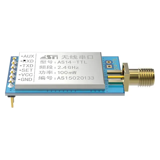Receptor de transmissão de alta velocidade rf & adaptador, módulo de transmissor de dados sem fio 2.4ghz rs485