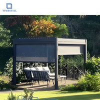 Pergola en aluminium de haute qualité 4x6 pour jardin et terrasse, bioclimatique