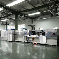 Équipement de production automatique de gaufrettes Obleas en acier inoxydable, contrôlé par PLC, écran tactile, utilisation conviviale, chauffage stable