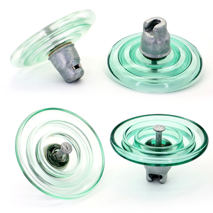 Isolateurs en verre trempé haute tension, type disque, suspendus, U120BP/146 - Product Image 1