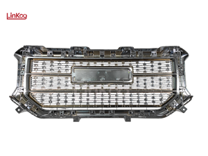Grille avant 23496245 pour GMC Sierra 1500 <span class=keywords><strong>Denali</strong></span> 2016 2017 2018, remplacement OE chromé, grille de pare-chocs supérieure chromée - Product Image 3