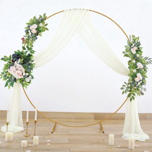 Arche circulaire en métal multifonctionnelle de haute qualité, réglable, pour fête d'anniversaire, support circulaire en métal, arche de mariage, vente chaude - Product Image 4