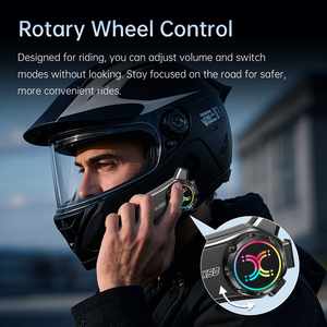 X-50 Motorcycle Helmet Headset With Noise Cancellation <b>Wireless</b> Blue Tooth motorcycle Headset with Handsfree <b>Microphone</b> - Product Image 5