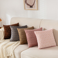 Housse de coussin décorative en fausse fourrure de luxe, écologique, amovible et lavable, taille personnalisable, peluche 17x17 pouces pour canapé, chambre, voiture