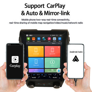 Lecteur multimédia pour <span class=keywords><strong>Ford</strong></span> <span class=keywords><strong>Edge</strong></span> avec écran vertical de 10,4 pouces, avec Android Auto et CarPlay sans fil, navigation GPS, Bluetooth, DSP, WiFi, lecteur DVD de voiture - Product Image 2