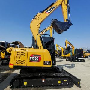 Hot bán 95% mới Trung Quốc Sany máy xúc sy75c 7 tấn ít giờ làm việc Chất lượng cao hệ thống thủy lực giá thấp hơn miễn phí vận chuyển - Product Image 3