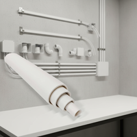 Tuyau de Conduite Isolante en PVC pour Commandes en Gros, Résistant à la Corrosion, Conduit Électrique en UPVC pour la Décoration Intérieure, Tube Électrique en PVC