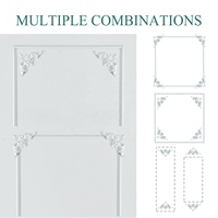 Moulure murale autocollante en PVC moderne, flexible, pour décoration intérieure, panneau mural DIY