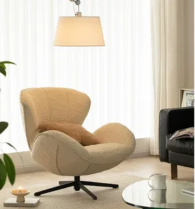Elegante divano di design soggiorno sala studio sedia singola cigno per il tempo libero sedia girevole