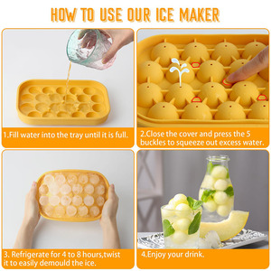 Khay làm đá hình hoa hồng bằng silicon thân thiện với môi trường, dễ tháo khuôn, dùng cho tủ đông - Product Image 5