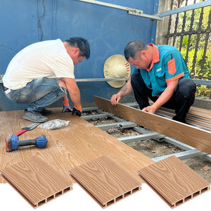 Özel kilitleme Wpc açık zemin kaplaması 3D kabartma ahşap tahıl kompozit ıslak zemin ahşap döşemesi çin ahşap plastik doku döşeme - Product Image 1