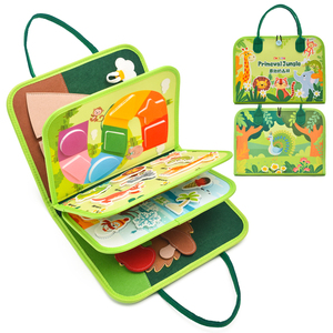 Venta al por mayor de tableros de actividades personalizados para niños, para el entrenamiento de la motricidad fina, con formas, colores, números y alfabeto. - Product Image 5