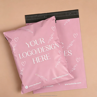 Sacs biodégradables imperméables roses en gros avec logo personnalisé, faible MOQ (1 pièce), livraison rapide pour les startups