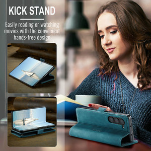 CaseMe Business Wallet Porte-cartes de crédit pour <span class=keywords><strong>Samsung</strong></span> Z Fold 6 Case Leather Mobile Phones <span class=keywords><strong>Flip</strong></span> Cover pour <span class=keywords><strong>Samsung</strong></span> Z Fold 6 5 4 <span class=keywords><strong>3</strong></span> - Product Image 5