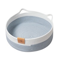 Lit multifonctionnel en corde de coton pour chat Panier de couchage confortable pour chiot chaton pour chat Utilisation quatre saisons