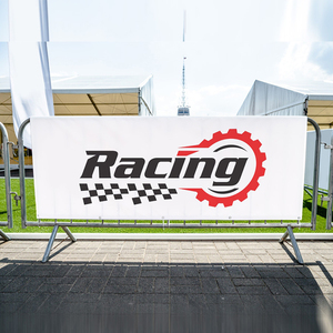 Tùy chỉnh thể thao tổ chức sự kiện lưới hàng rào kiểm soát đám đông biểu ngữ chướng ngại vật bao gồm các giải pháp kiểm soát đám đông vải Bìa - Product Image 4