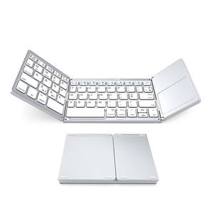 China Wholesale Foldable Mini Wireless <b>Keyboard</b> Trackpad <b>Keyboard</b> Supports Three System Foldable Thin Mini Blue Tooth <b>Keyboard</b> - Product Image 1