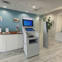 Kiosque capacitif d'impression et de balayage de l'écran tactile A4 de 10 points avec le module de paiement d'argent liquide/pièce de monnaie