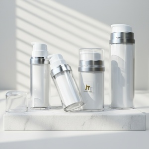 Brand Customized 15ml 30ml 50ml Cosmetic Plastic Lotion <b>Pump</b> <b>Bottle</b> Double Wall Airless Serum <b>Bottle</b> for Skincare Packaging - Product Image 6