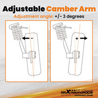 MaXpeedingrods Adjustable Rear Camber Arm + Toe Traction Alignment untuk Nissan Infiniti G35 Z33 350Z 2003 Baja
