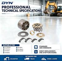 Kit de réparation de pompe à piston hydraulique DYN SBS120, pièces de rechange pour pompe principale, bloc-cylindres, sabot de piston, plaque de soupape pour excavatrice 320C 320D