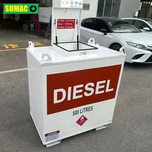 SUMAC Newest Portable 500L Bulk Easy Installation Stainless Diesel Oil Storage Fuel Tank