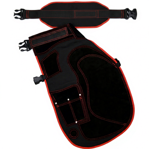 Delantal de Cuero para Herradores, con Soporte Acolchado, Cintura y Correas Ajustables, Delantal para Recortar Pezuñas de Caballos - Product Image 1