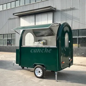 Carrito de Comida Móvil Estándar Europeo, Remolque de Comida Personalizado para Pizza y Aperitivos, Totalmente Equipado - Product Image 1