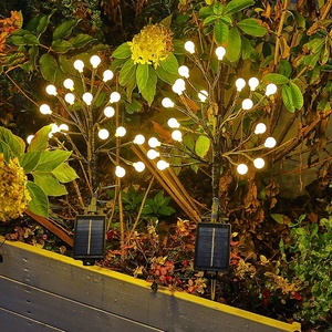 Outdoor <strong>Solar</strong> Powered Garden Lamp <strong>Small</strong> White Ball Standup <strong>Light</strong> Outside <strong>Solar</strong> Branch Stake <strong>Light</strong> with 20 Led <strong>Light</strong> Decorative - Product Image 6