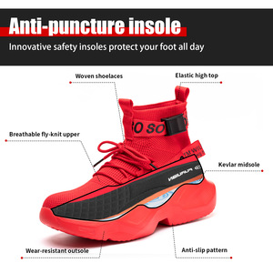 Botas <span class=keywords><strong>de</strong></span> Seguridad con Punta <span class=keywords><strong>de</strong></span> Acero para <span class=keywords><strong>Mujer</strong></span> JIANKUN, Antideslizantes, con Punta Compuesta, Ligeras, Antideslizantes, para Trabajo y Oficina - Product Image 4