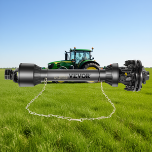 Arbre de transmission Vevor pour tracteur, 1-3/8 po, 6 cannelures, deux extrémités, 43-57 po, noir, avec embrayage antidérapant pour débroussailleuse et tondeuse à lame fixe - Product Image 2