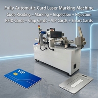 Lini Produksi Personalisasi Kartu ID Keamanan Tinggi & Pembaca/Penulis Kartu Bank RFID Laser UV Otomatis dengan Integrasi