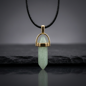 Pendentif en forme de crayon en cristal d'aventurine verte naturelle en gros, pierre précieuse, décoration d'intérieur, cadeau artisanal - Product Image 3