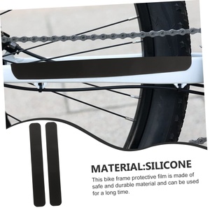 Bike Chain Stay Protector Silicone Frame Protective Stickers Anti-Scratch Films Sturdy <b>Bicycle</b> Protection <b>Accessories</b> - Product Image 4