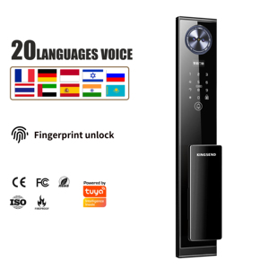 Waterproof 3D Face Recignition Smartlock Digital Tuya <b>Wifi</b> Fingerprint <b>Smart</b> Door Lock with <b>Camera</b> and Fingerprint - Product Image 2