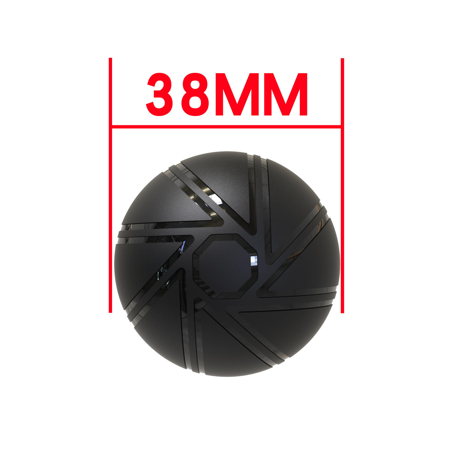 ลูกบอลไร้สายสีดำ