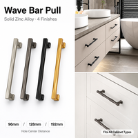 Poignées de meuble classiques et simples, sur mesure OEM, avec interaxe de 128 mm, pour tiroirs de cuisine.