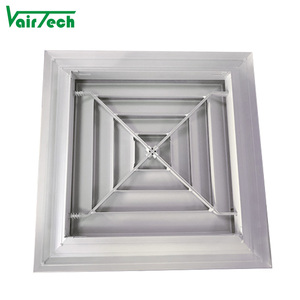 HVAC ระบายอากาศ4ทางกระจายอากาศอลูมิเนียมเพดาน - Product Image 2
