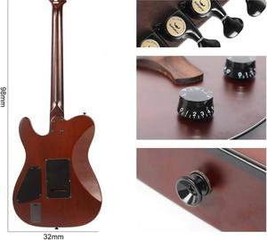 <span class=keywords><strong>Guitarra</strong></span> Eléctrica D-K6 Folk <span class=keywords><strong>Daddario</strong></span> de 6 <span class=keywords><strong>Cuerdas</strong></span> Acústicas Vintage con Acabado Mate, 22 Trastes, Pestillo de Hueso, Diapasón de Palisandro de la India - Product Image 5