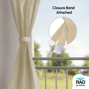 Ivory Glow <b>Eyelet</b> Outdoor <b>Curtains</b> 180 GSM with Soft Neutral Elegance and Light Filtering Weather Resistant Fabric for Sale - Product Image 6