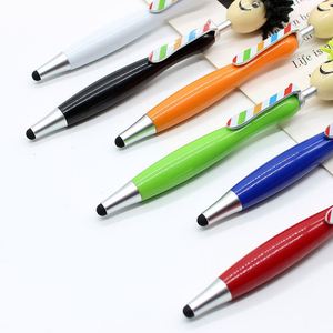 Stylo publicitaire créatif à écran tactile avec tête de dessin animé en peluche et fonction de nettoyage, style stylo-brosse à cheveux - Product Image 2