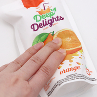 Pochette Doypack en plastique PET/PP avec bec verseur pour emballage de boissons, jus, eau, lait, yaourt, liquides, aliments pour bébés et gelée
