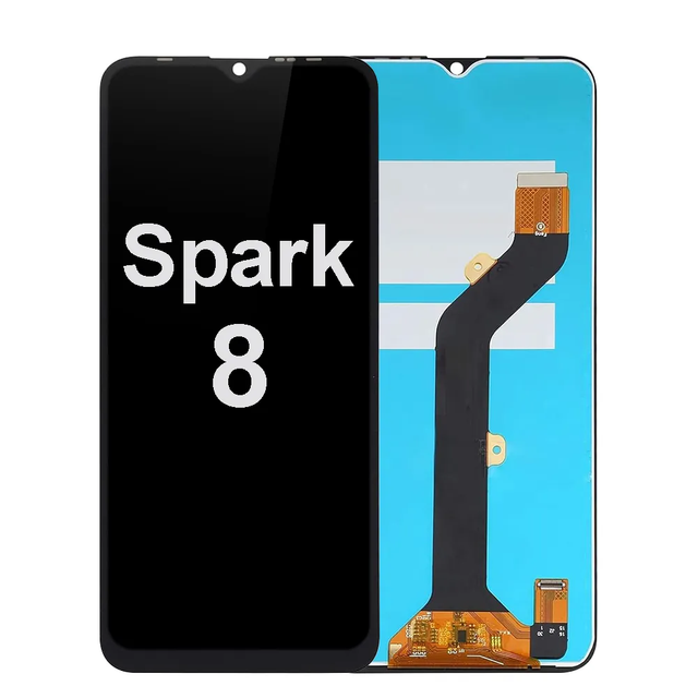 Mobile Phone LCDs for Tecno Spark 8 KG6 KG6k Lcd Screen Wholesale for Tecno Spark 8 Phone Display for Tecno Spark 8 Screen