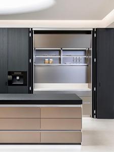 Tùy chỉnh ẩn lưu trữ sideboard được xây dựng trong tủ rượu với LED chiếu sáng Kệ ngăn kéo lưu trữ - Product Image 4