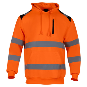 เสื้อฮู้ดคุณภาพสูง 100% โพลีเอสเตอร์ แบบสะท้อนแสงสำหรับงานความปลอดภัย ราคาขายส่ง - Product Image 1