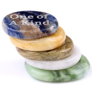 Piedras de Cristal para la Ansiedad, Piedras Curativas, Gemas Artesanales, Regalos, Piedras de Cristal con Palabras, Piedras para el Pulgar - Product Image 2