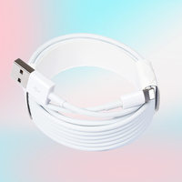 Câble de Données et Charge Rapide USB en Cuivre Pur CE FCC de 3 Mètres (9,84 pi) pour iPhone 5 6 7 8 X 12 13 14 Pro Max Plus et iPad