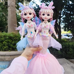 Poupée sirène princesse musicale en caoutchouc de 45 cm, jouet pour enfants de 0 à 24 mois, unisexe, chantant, racontant <span class=keywords><strong>des</strong></span> histoires, dansant, cadeau pour filles - Product Image 4