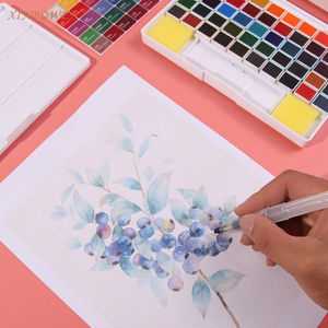 Xinbowen Aquarelle Peinture Ensemble <span class=keywords><strong>Van</strong></span> <span class=keywords><strong>Gogo</strong></span> Aquarelle Peinture Ensemble Aquarelle Qualité Non toxique Solide Professionnel 12 24 36 48 Couleurs - Product Image 5