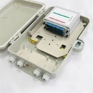 FTTH Equipment Wall Mount Outdoor Plastic Type 4 6 Core ATB FTTH Access Fiber Optic Distribution Terminal Box